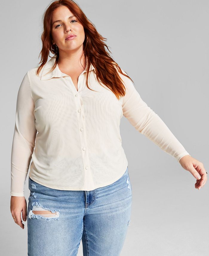 And Now This Plus Size ButtonUp Shirt Macy's