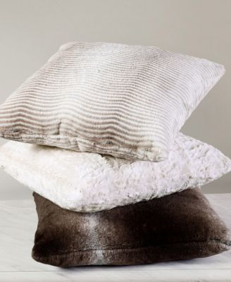 Birch Trail - 50" x 60" Luxurious Faux Fur Decorative Pillow