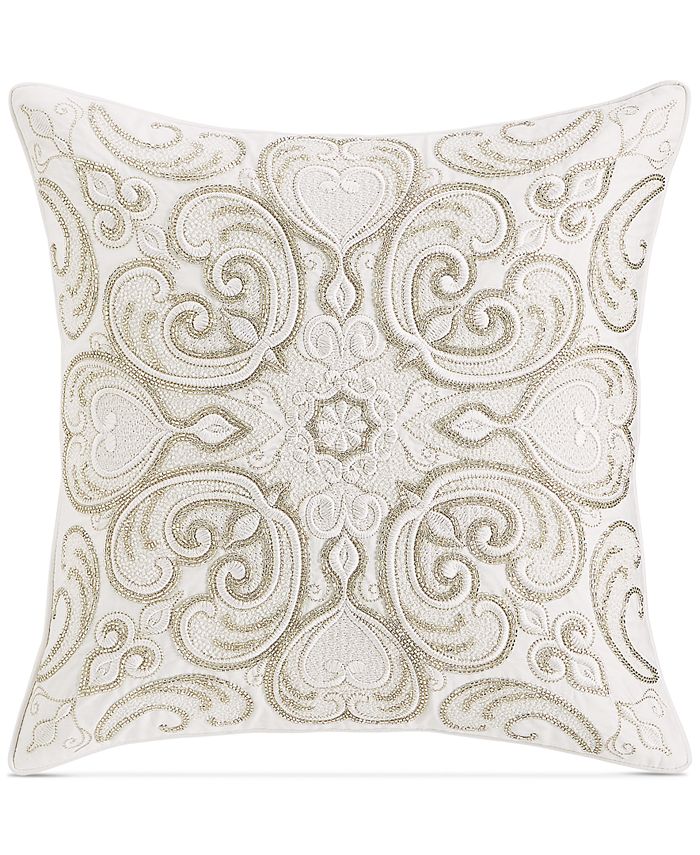 Hotel Collection Frosted Scroll Decorative Pillow, 18" x 18", Created
