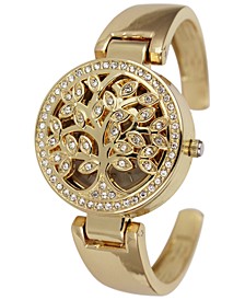 Women's Gold-Tone Cuff Bracelet Watch 30mm, Created for Macy's