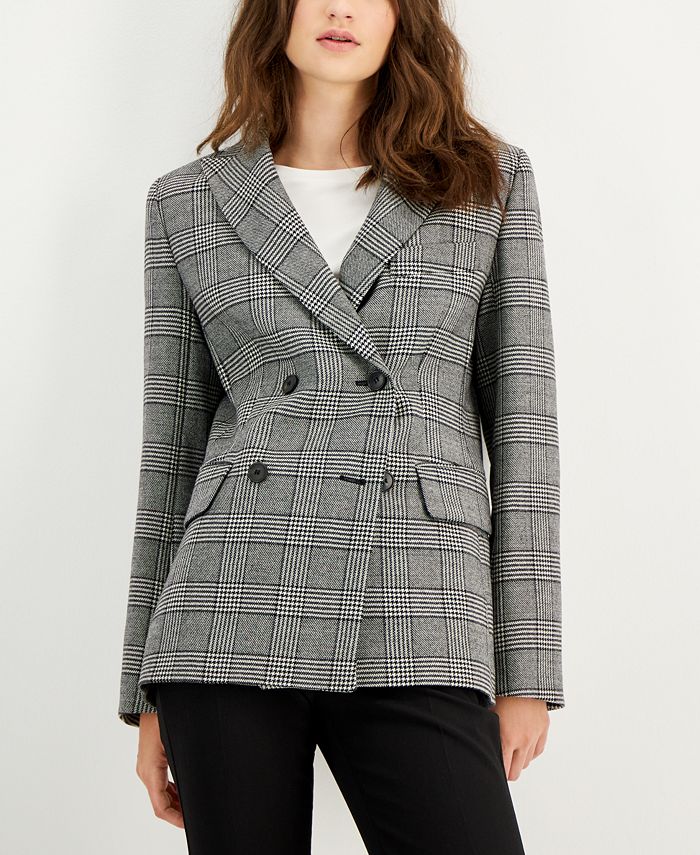 Weekend Max Mara Women's DoubleBreasted Plaid Blazer Macy's