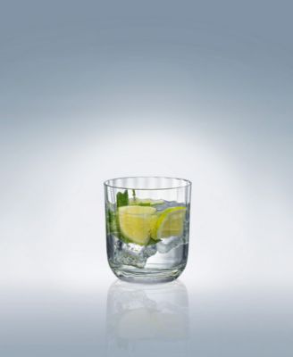 Rose Garden Double Old Fashioned Glasses, Set of 4