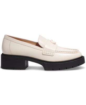Women's Leah Platform Lug Sole Leather Loafers
