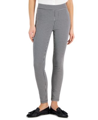 Style & Co - Women's Houndstooth Ponte Pull-On Pants