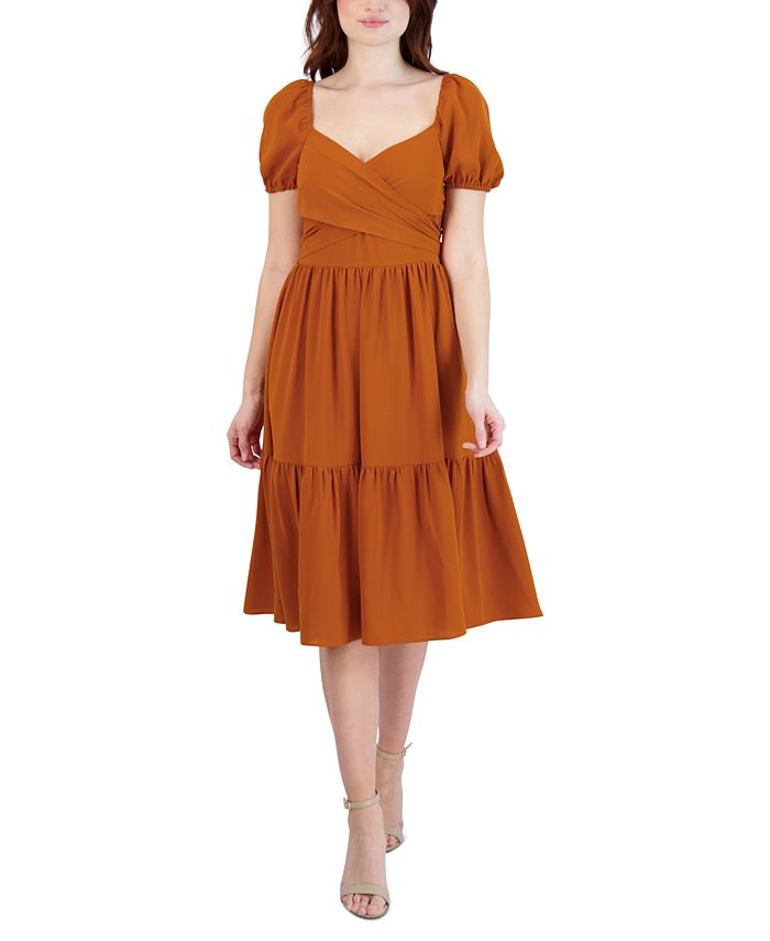 Bcbgeneration tiered ruffle dress hotsell