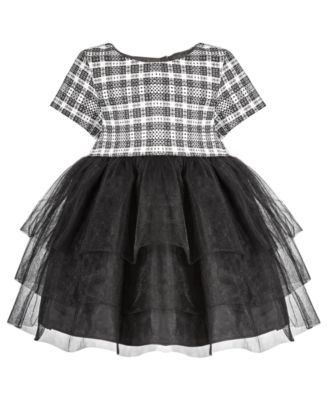 Purple Rose - Baby Girls Tutu Skirt Plaid Dress