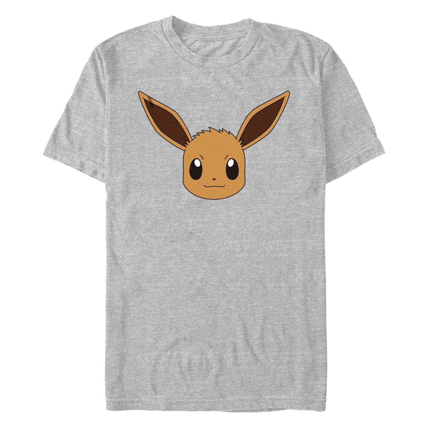 Мужская футболка Fifth Sun Pokemon Eevee Face Short Sleeve, цвет: Меланжевый — фото 1