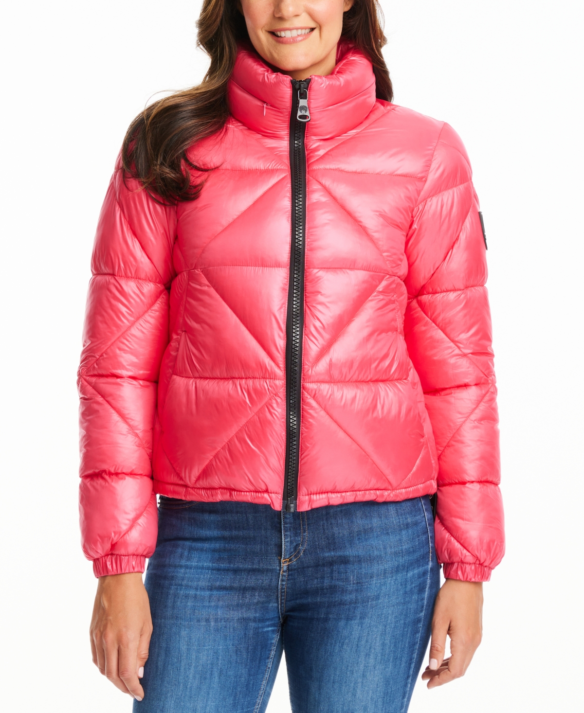 Vince Camuto Women's Shine Hooded Cropped Puffer Coat