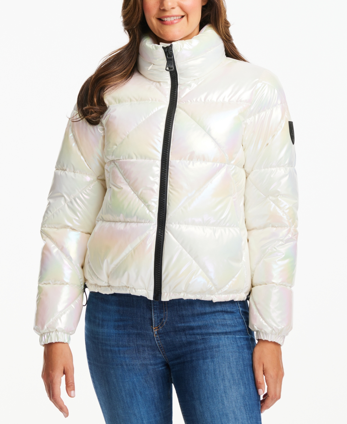 Vince Camuto Women's Shine Hooded Cropped Puffer Coat