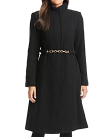 Women's Chain Belted Maxi Coat