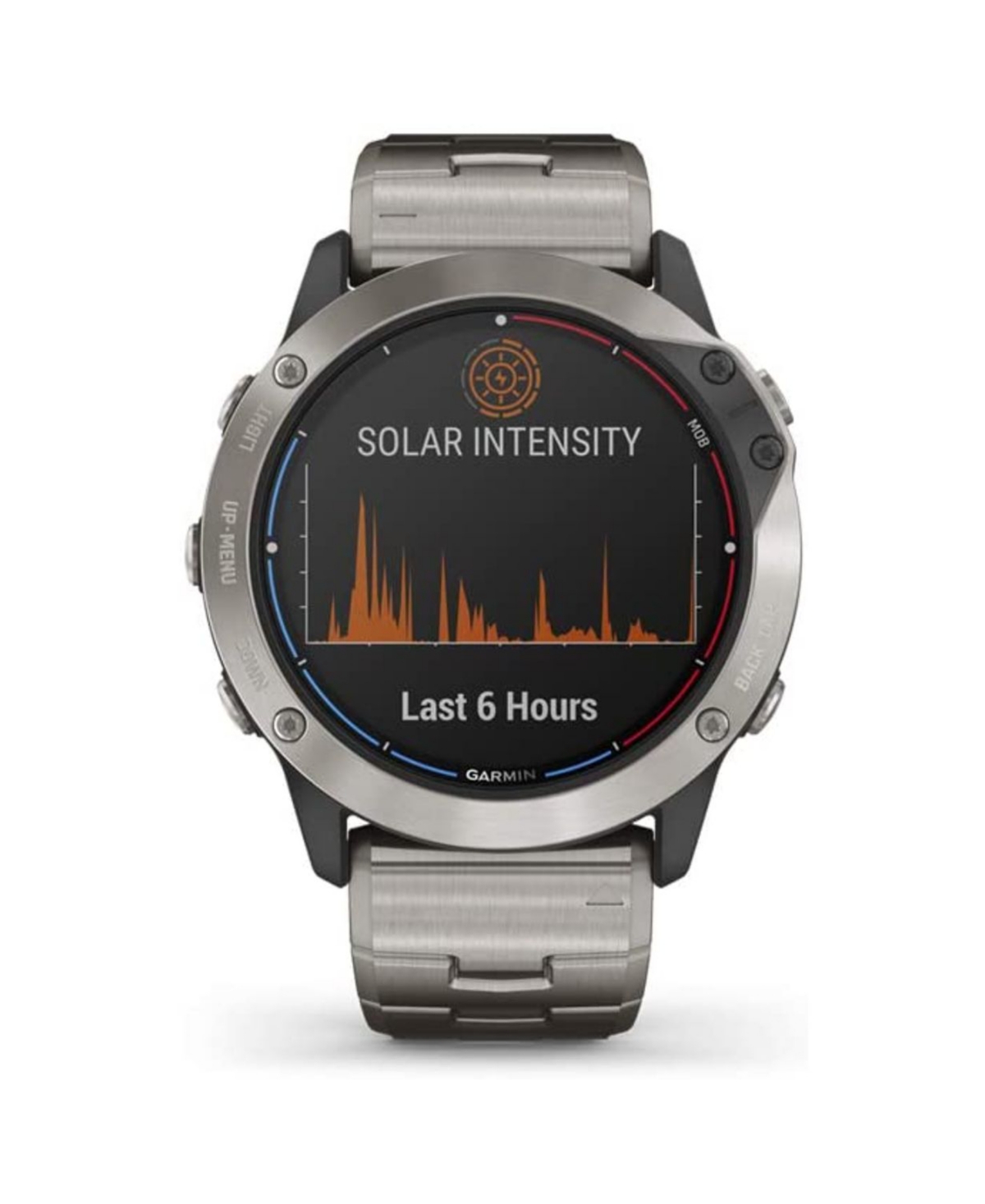 Garmin Unisex Quatix 6x Solar Band Titanium Fiber - Reinforced Polymer Band Watch, 50mm