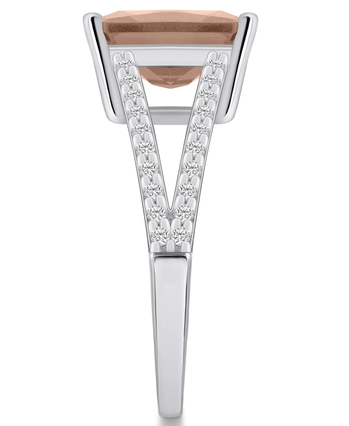 Macy'sand Diamond Accent Ring in 14K White Gold - Morganite