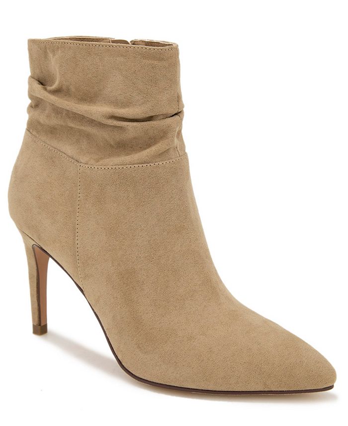 XOXO Women s Taylor Rouched Detailed Feminine Ankle Bootie Macy s
