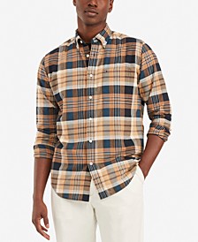 Men's Mavis Plaid Long Sleeve Classic-Fit Shirt