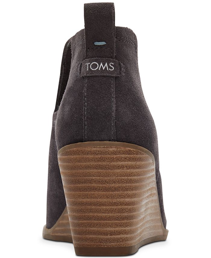 toms womens wedge booties