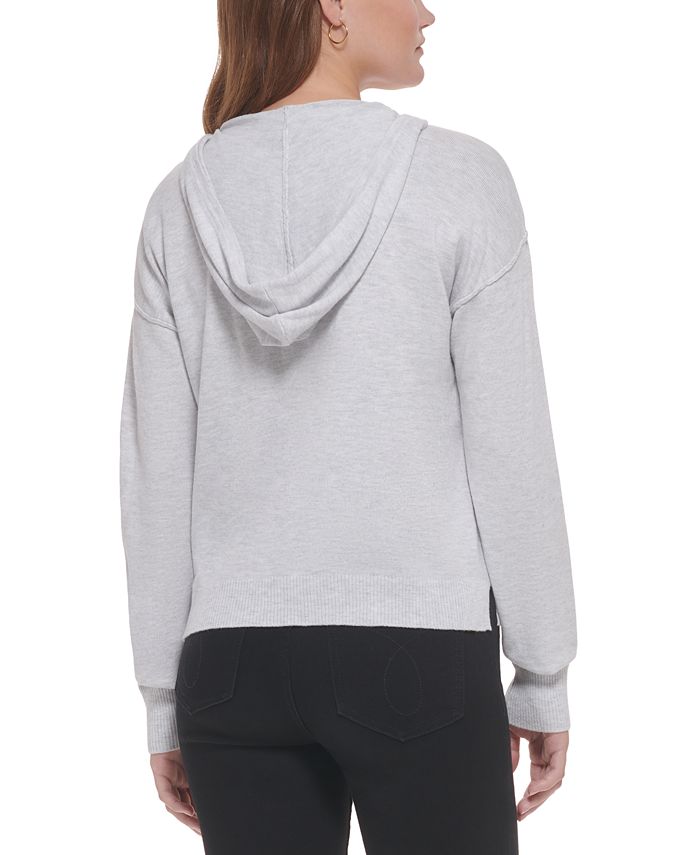 Calvin Klein Jeans Women's Hooded Sweater - Macy's