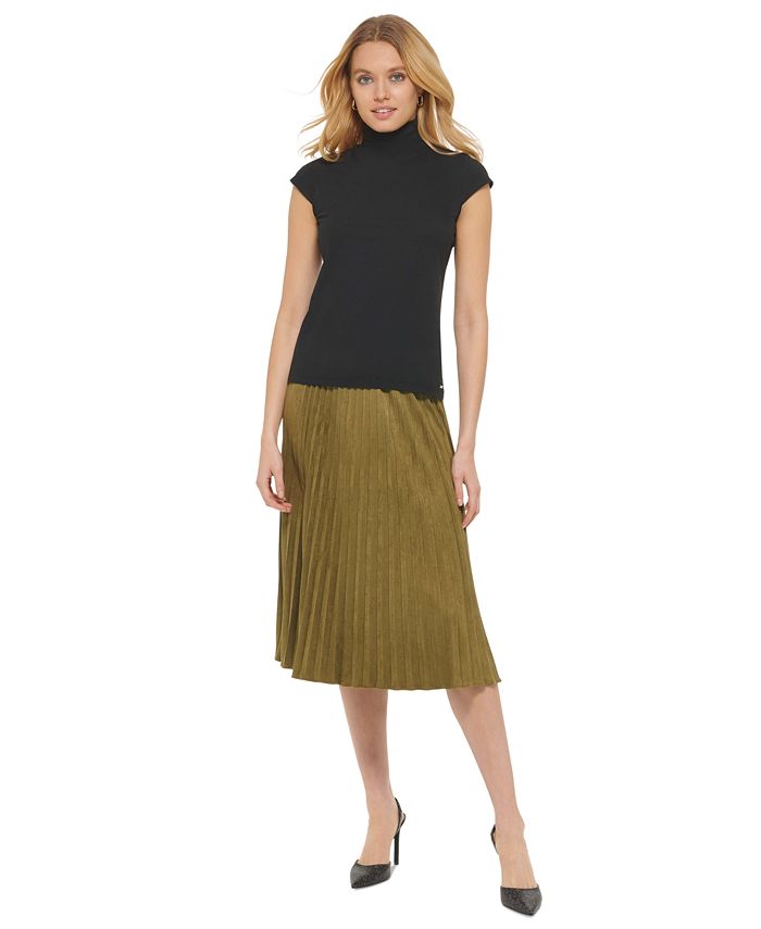 DKNY Cap Sleeve Mock Neck Top Macy's