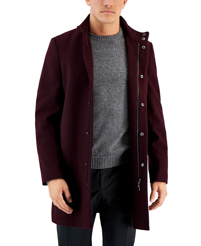 Calvin Klein Men's Mayden Slim-Fit Overcoat & Reviews - Coats & Jackets -  Men - Macy's