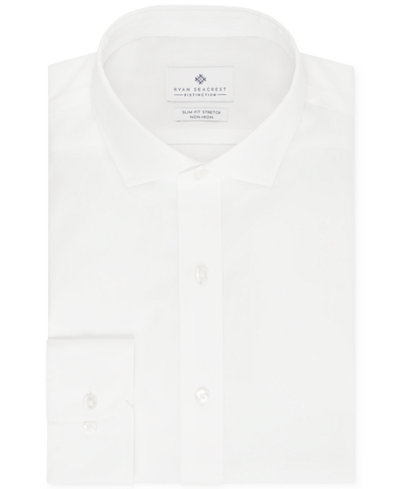 Ryan Seacrest Distinction Men's Slim-Fit Non-Iron Solid Dress Shirt, Only at Macy's