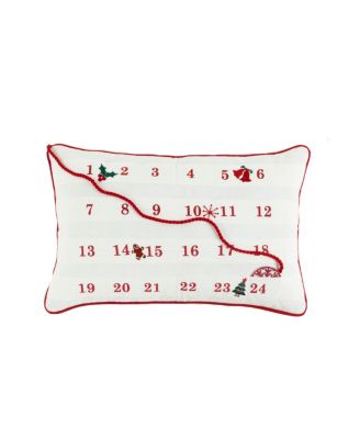 The Mountain Home Collection - Christmas Calender Decorative Pillow, 13" x 20"