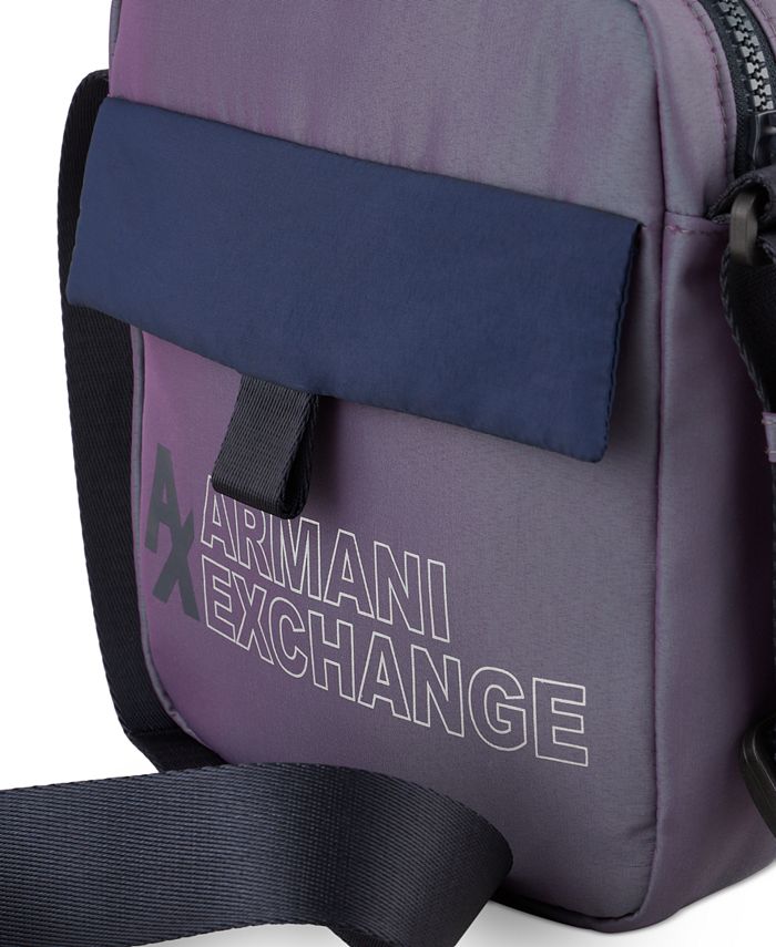 AX Armani Exchange Men's Metallic Logo Crossbody Bag Macy's