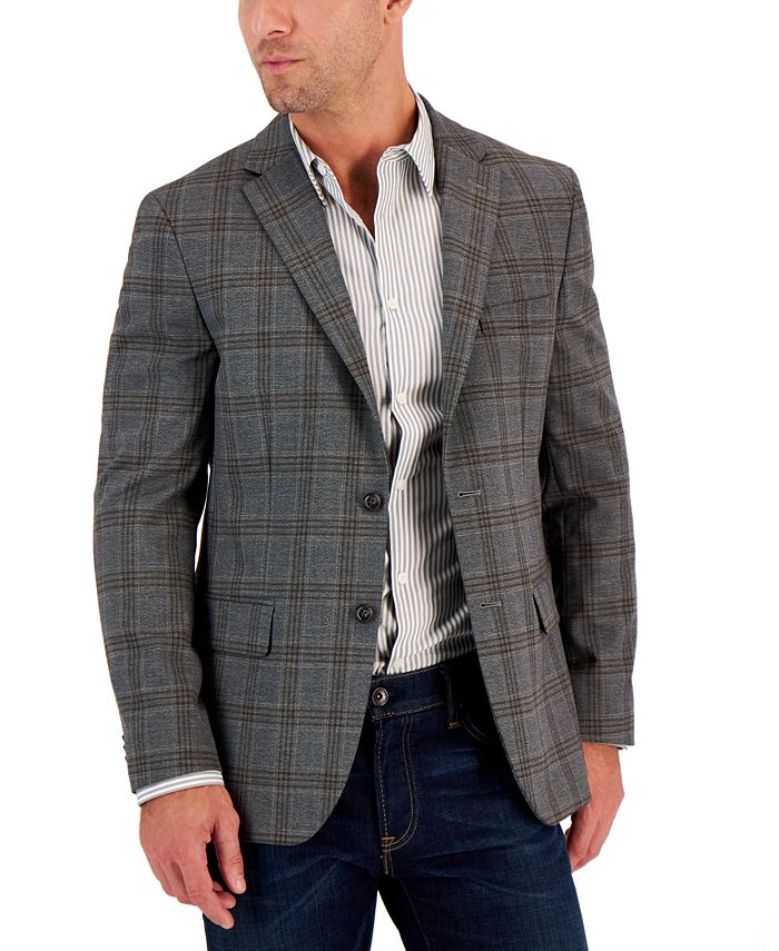 Tommy Hilfiger Men's Modern-Fit Pattern Check Sport Coats - Macy's