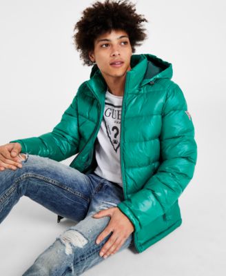 GUESS Men's Hooded Puffer Coat 