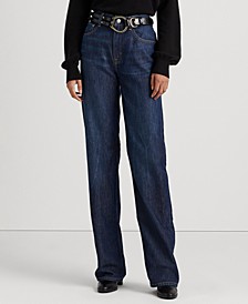 High-Rise Relaxed Straight Jeans
