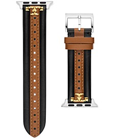 The Kira Black & Luggage Leather Strap For Apple Watch® 38mm/40mm/41mm