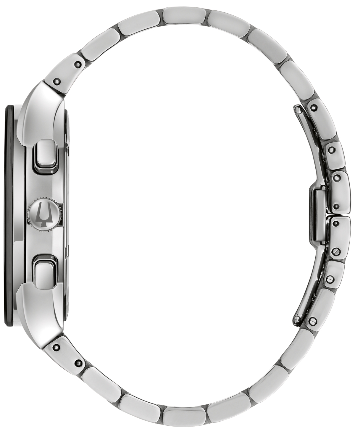 Bulova Men's Chronograph Modern Millennia Stainless Steel Bracelet Watch 41mm - Silver-tone