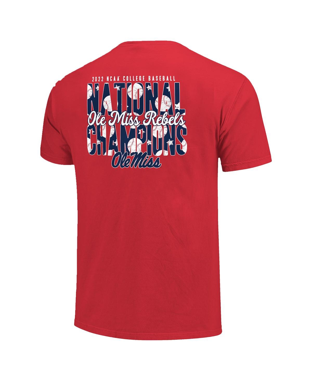 Image One Baseball College World Series Champions 2-hit T-shirt In Red