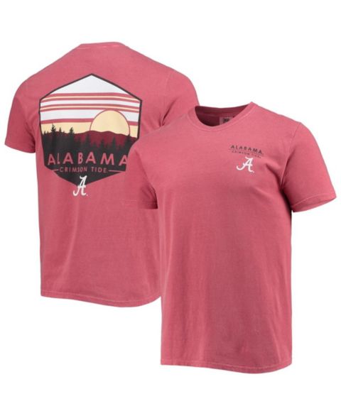 Мужская футболка Image One Crimson Alabama Crimson Tide Landscape Shield Comfort Colors