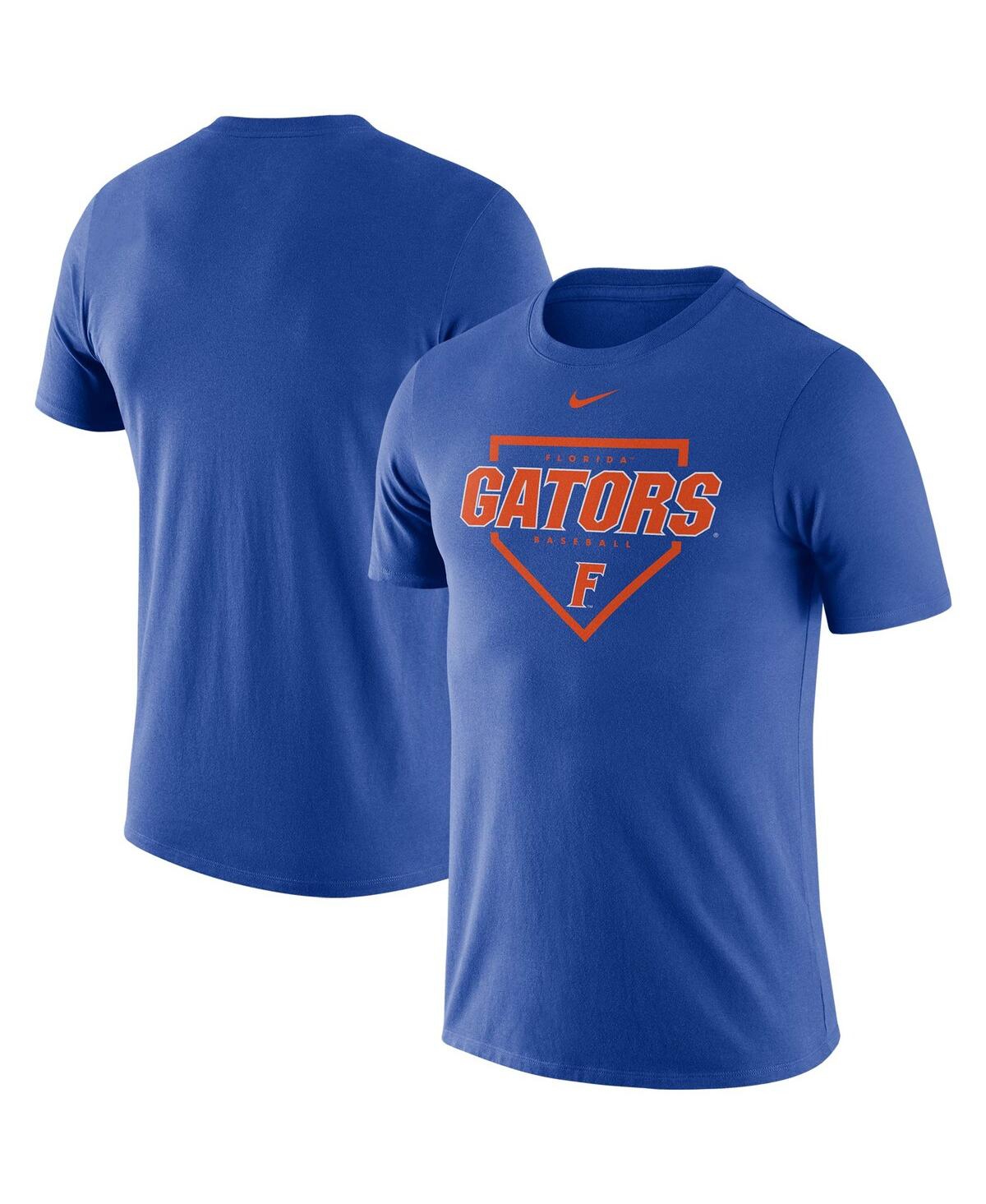 Men's Nike Royal Florida Gators Baseball Plate Performance T-shirt