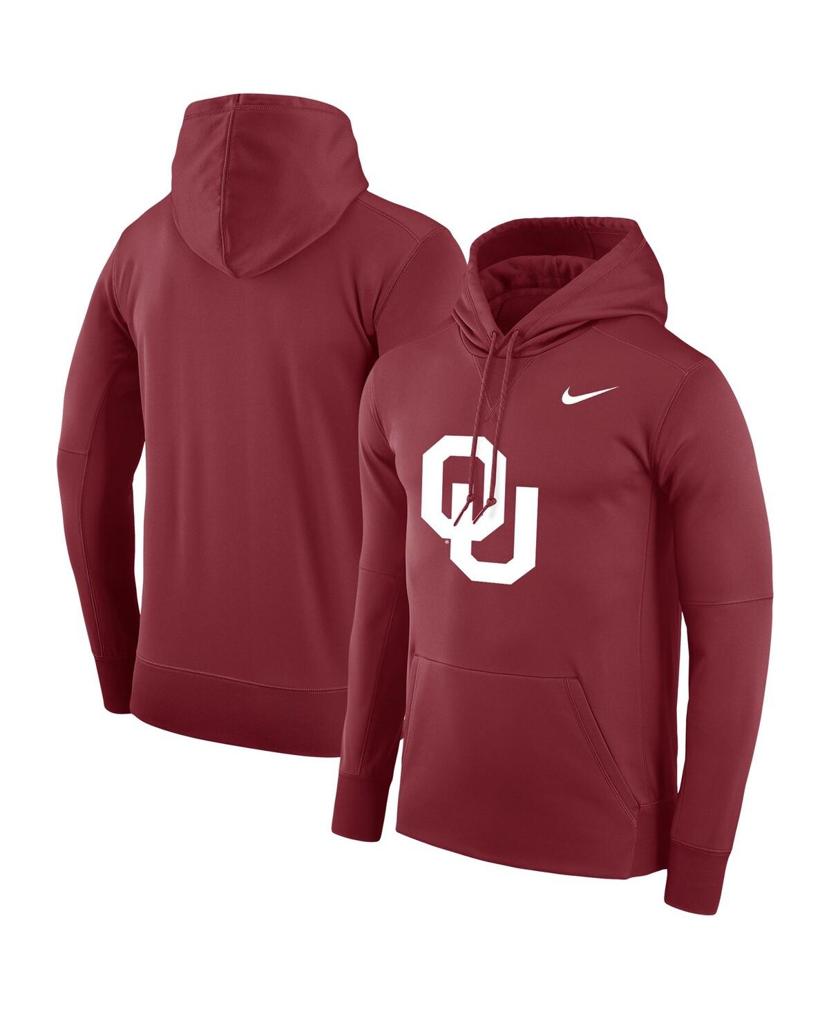Men's Nike Crimson Oklahoma Sooners Big and Tall Legend Primary Logo Performance Pullover Hoodie
