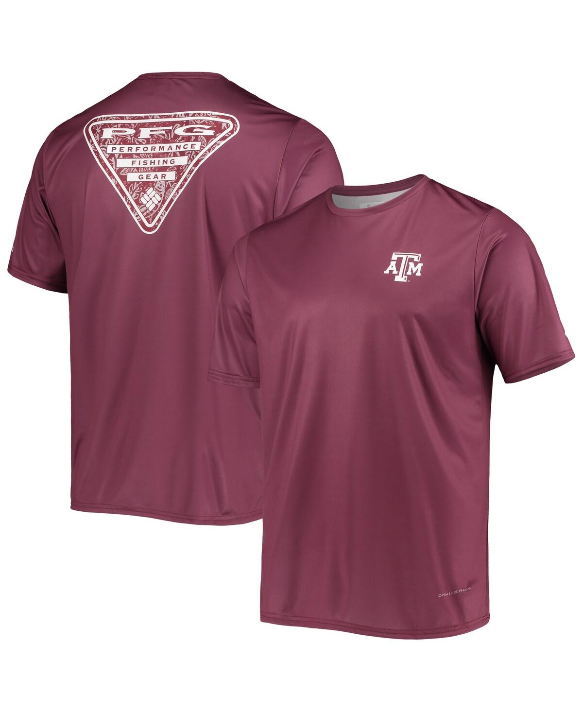 Columbia Men's  Maroon Texas A&m Aggies Terminal Tackle Omni-shade T-shirt