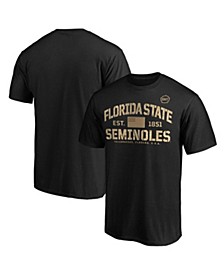 Men's Branded Black Florida State Seminoles OHT Military-Inspired Appreciation Boot Camp T-shirt
