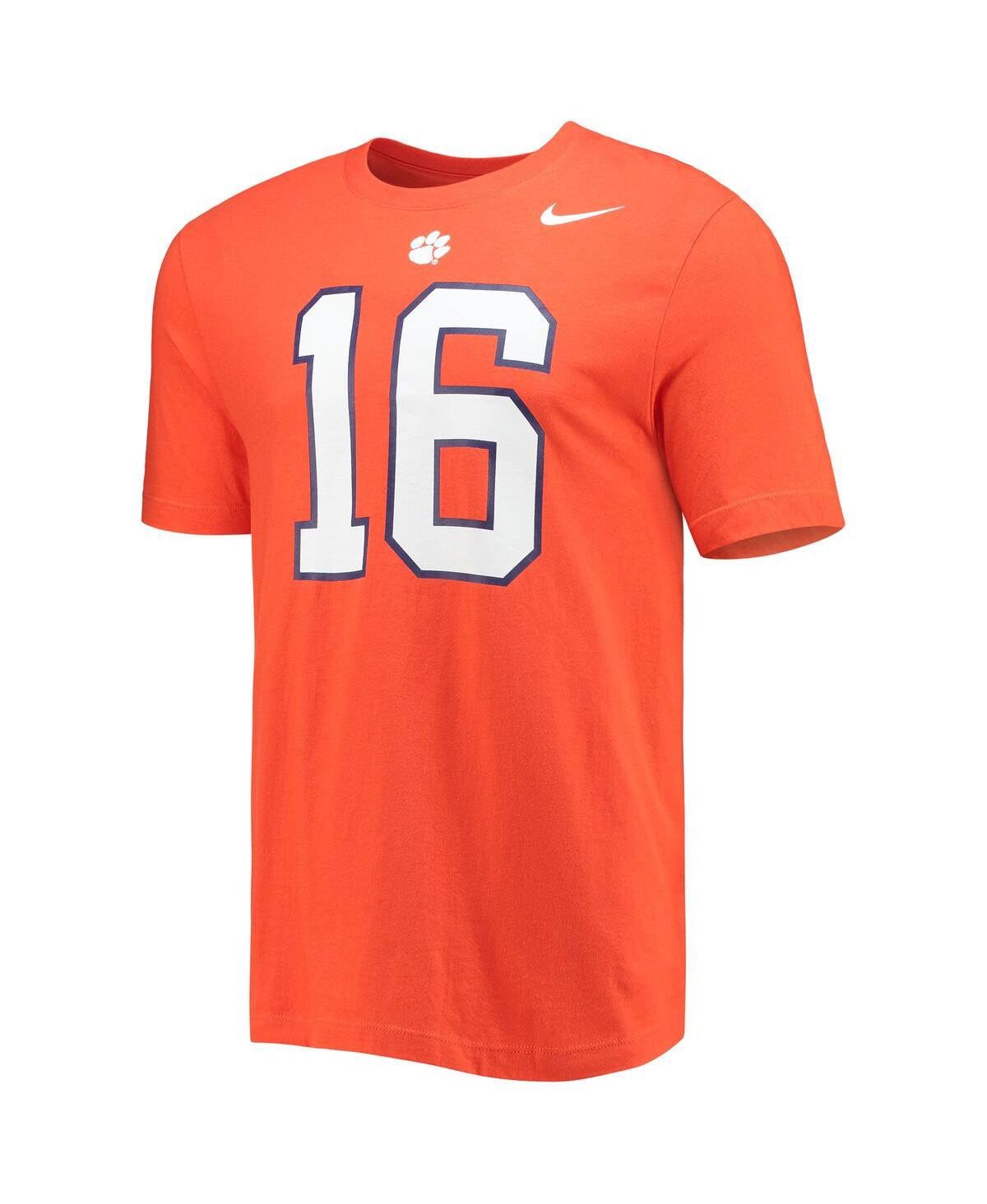 Shop Nike Men's  Trevor Lawrence Orange Clemson Tigers Alumni Name And Number Team T-shirt