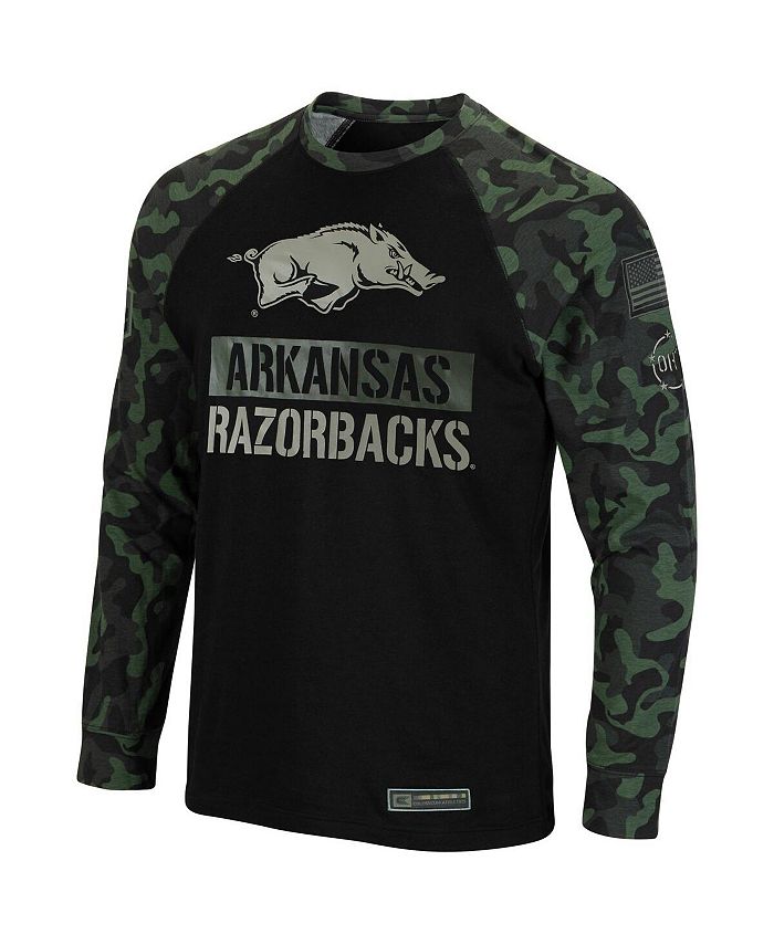 Colosseum Men's Black, Camo Arkansas Razorbacks Big and Tall OHT ...