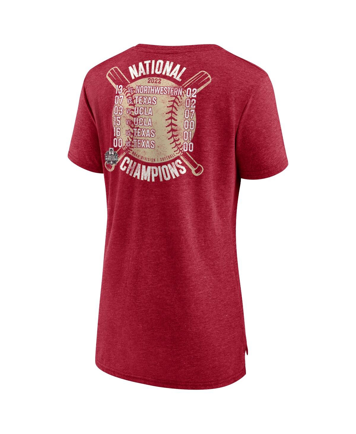Fanatics College World Series Champions Slide Schedule T-shirt At In Crimson