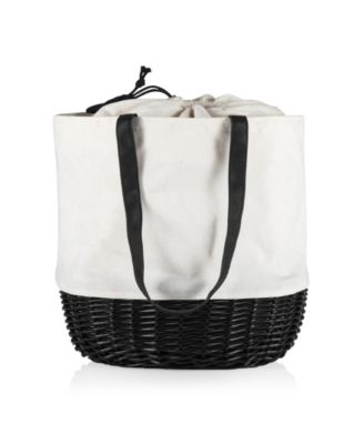 Coronado Canvas and Willow Basket Tote