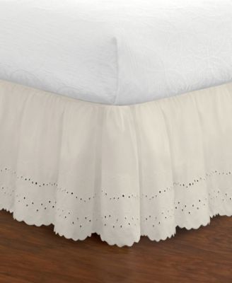 Ruffled Eyelet 14" Drop Bedskirts