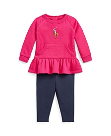 Baby Girls Top and Leggings, 2 Piece Set
