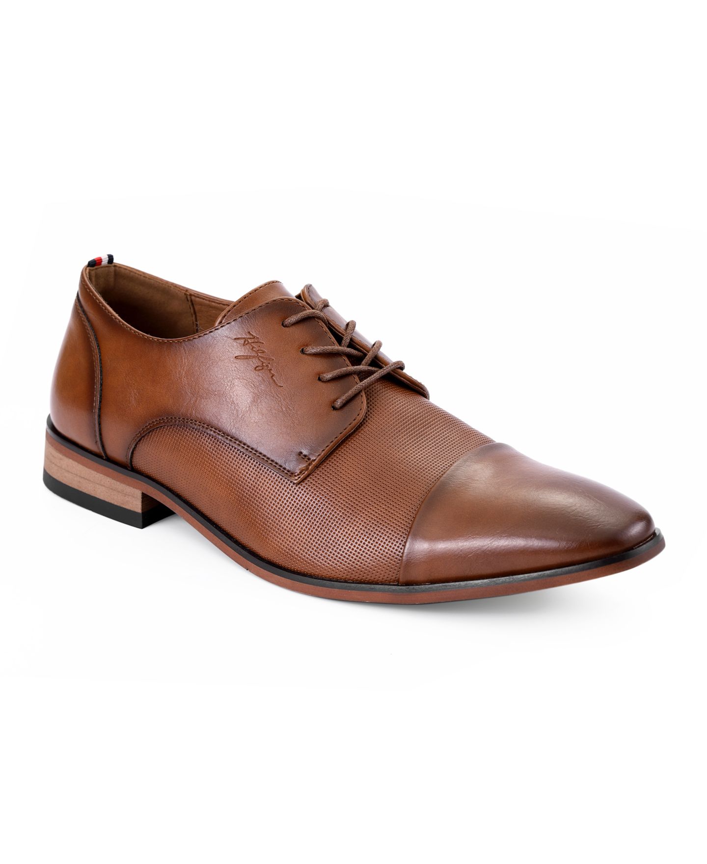 Мужские туфли Tommy Hilfiger Sheldon Lace Up Dress Oxfords, цвет: Средний коричневый — фото 1