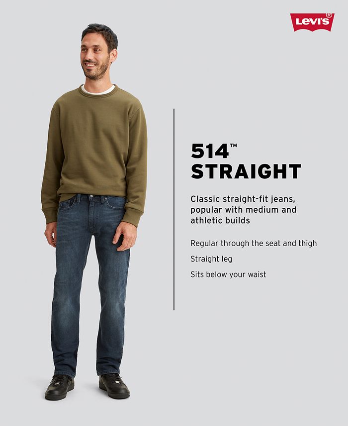Levi's Men's 514™ Straight Fit Eco Performance Jeans & Reviews - Jeans - Men Macy's