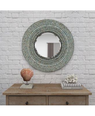Coastal Wood Wall Mirror, 32" x 32"