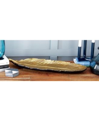 Polystone Glam Abstract Decorative Bowl, 26" x 9" x 2"