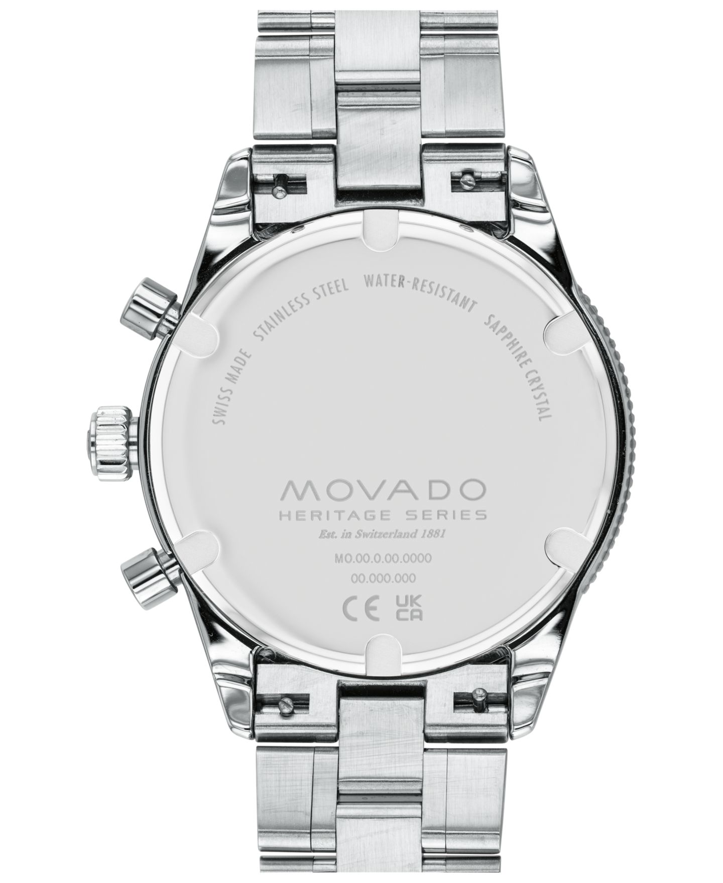 Мужские часы Movado Heritage Silver-Tone Stainless Steel Bracelet Watch 42mm — фото 3