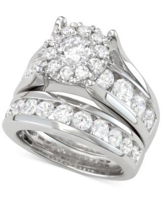 Macy's - Diamond Bridal Set (4 ct. t.w.) in 14k White Gold