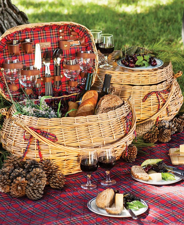 Picnic Time Red Highlander Picnic Basket Macy's