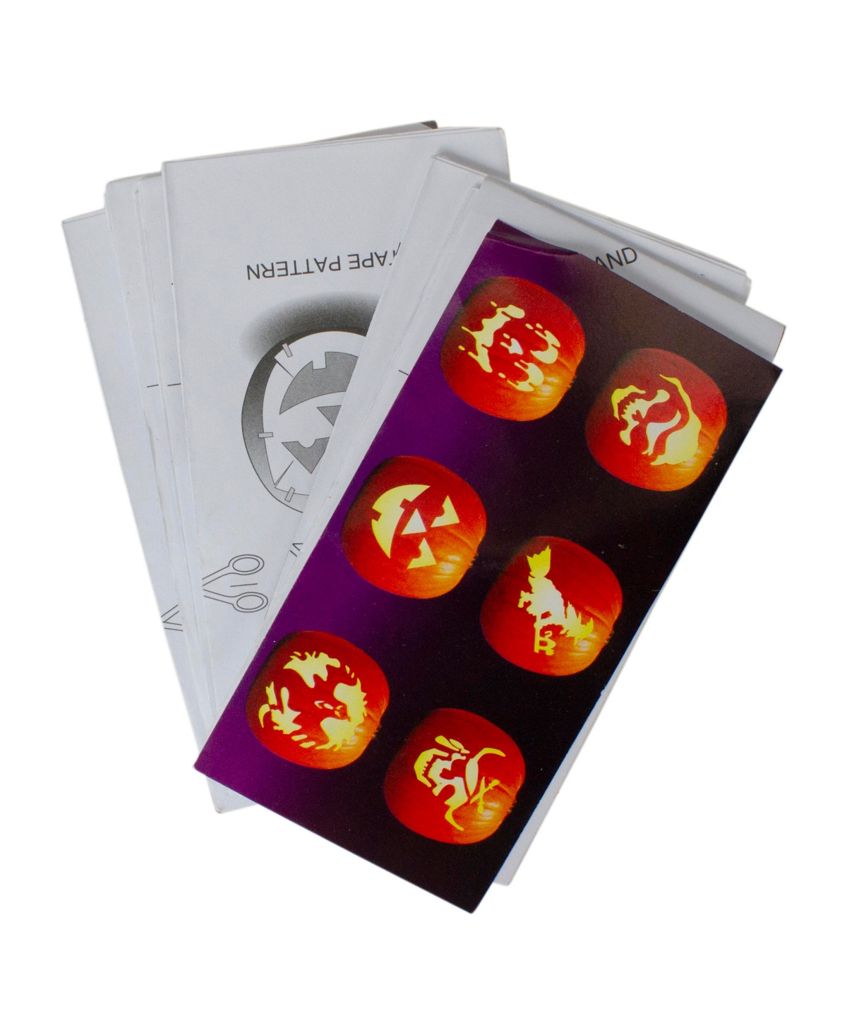 Pumpkin 4 Piece Carving Set with Stencils, 10"